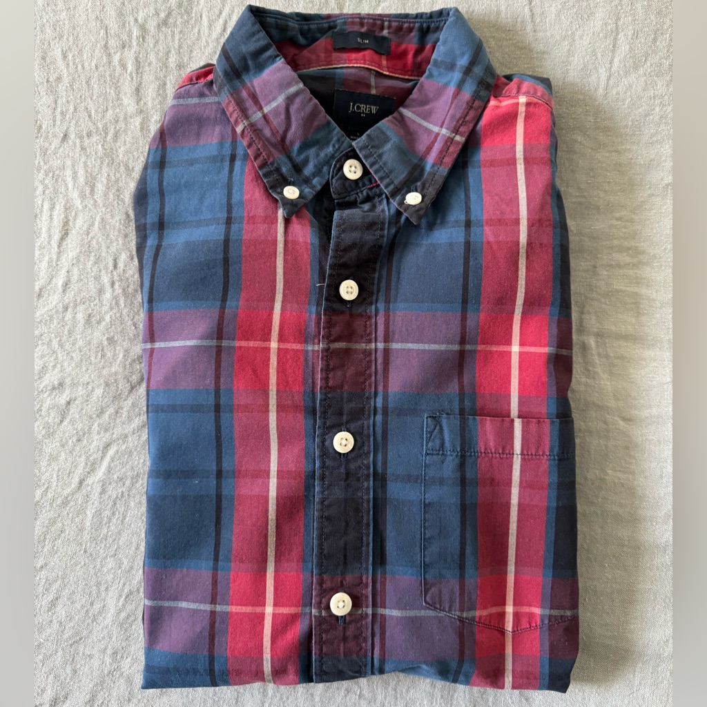 J.Crew Checkered Button Down